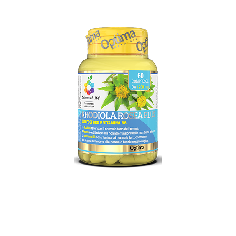 Optima Naturals  Rodhiola Rosea - Integratore per stress mentale e fisico  Integratori Alimentari