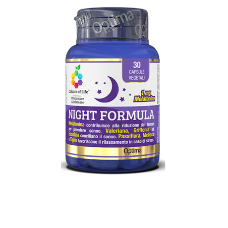 Complément Alimentaire Sommeil et Relaxation-Formule Nuit Optima Naturals Integratori Alimentari   Disponible sur Yumibio.com