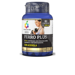 Optima Naturals  Ferro Plus - Integratore per fatica e stanchezza  Integratori Alimentari
