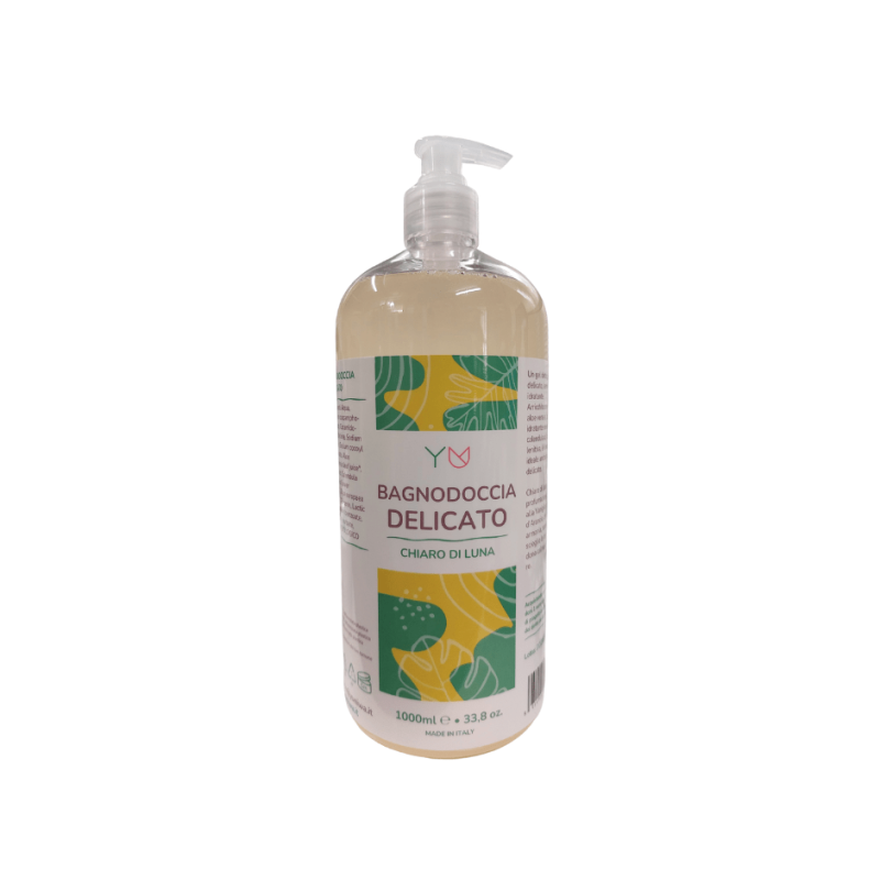 Gel Douche Délicat-Moonshine-1000 ml YU Bain Moussant Bio   Disponible sur Yumibio.com