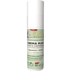 Le Erbe di Janas  Crema Mani Riparatrice ai Fiori di Zafferano e Fico d'India  Cura Mani e Unghie