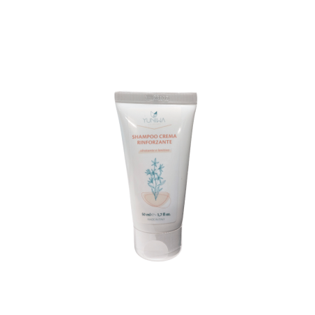 Strengthening Cream Shampoo-Travel Size 50 ml Yuniwa Cosmetics Alternative scrubs and washes  Available on Yumibio.com