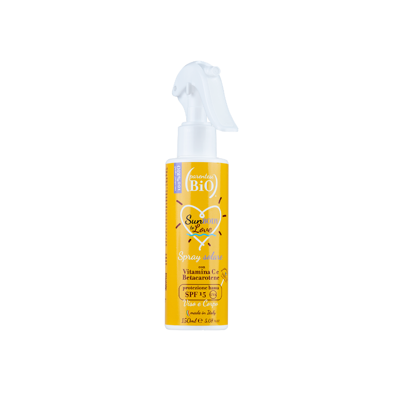 Spra Solare Solaire Fps 15 avec Vitamine C Parentesi Bio Faible protection solaire   Disponible sur Yumibio.com