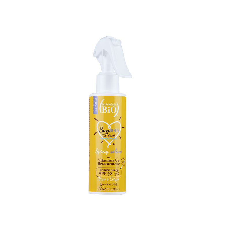 Parentesi Bio  Spray Solare Spf 50+ con Vitamina C  Protezione Solare bio