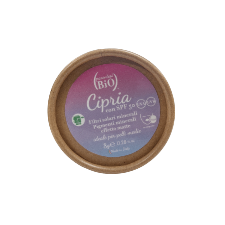 Powder SPF 50-Medium Skin Parentesi Bio Powder  Available on Yumibio.com