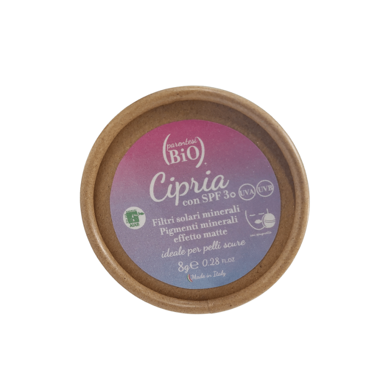 Parentesi Bio  Cipria SPF 30 - Pelli Scure  Ciprie