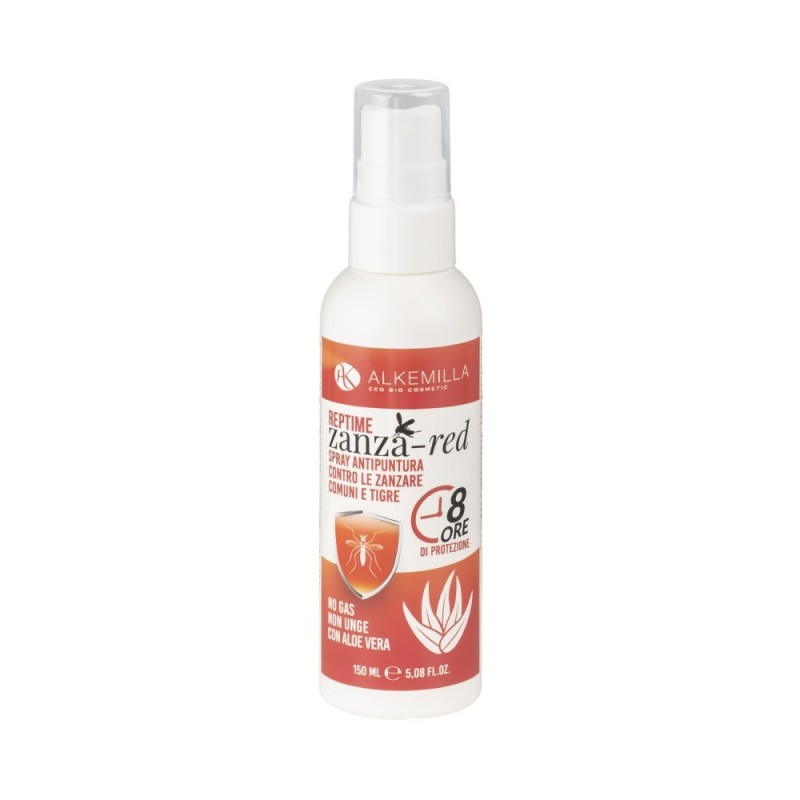 Alkemilla  Reptime Zanza Red - Spray Antipuntura  Spray Antizanzare Bio