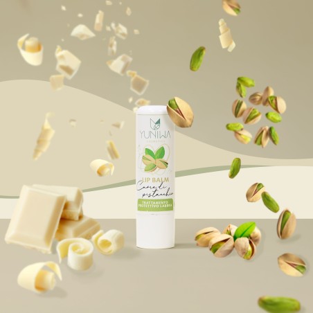 Protective Lip Balm-Pistachio Heart Yuniwa Cosmetics Lip Care  Available on Yumibio.com