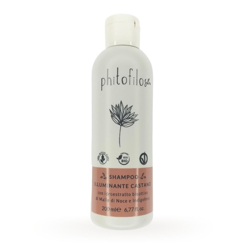 Shampoo Highlighting Brown hair with Mallo Phitofilos Reflective Hair  Available on Yumibio.com