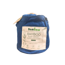 Drap de Dessus en Soie de Bambou-Nav Blue Nav Bambaw Accessoires   Disponible sur Yumibio.com