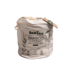 Top Sheet in Bamboo Silk-Ivory Bambaw Accessories  Available on Yumibio.com