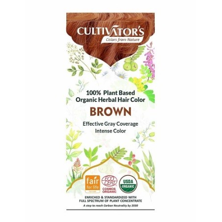 Solide De Légumes Bio - Brun Cultivator's Couleurs végétales et Henne   Disponible sur Yumibio.com