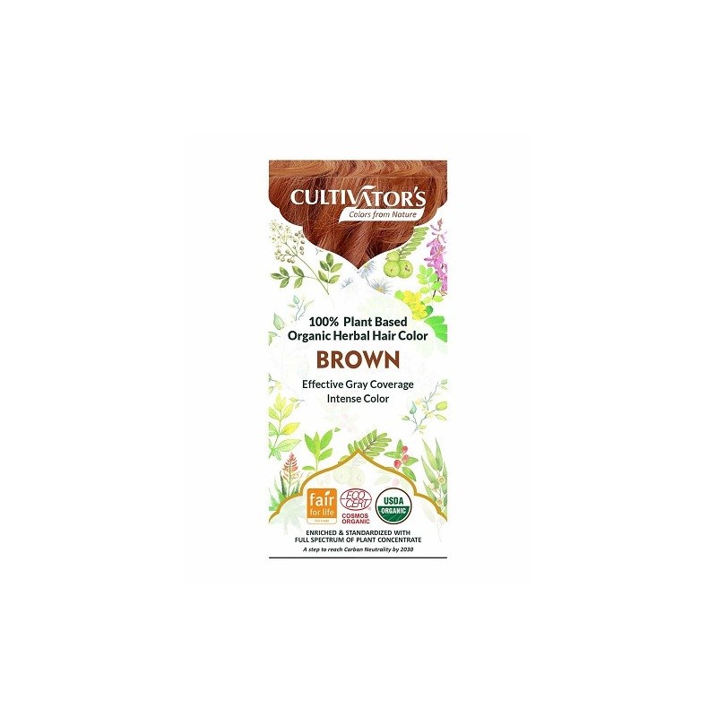 Solide De Légumes Bio - Brun Cultivator's Couleurs végétales et Henne   Disponible sur Yumibio.com