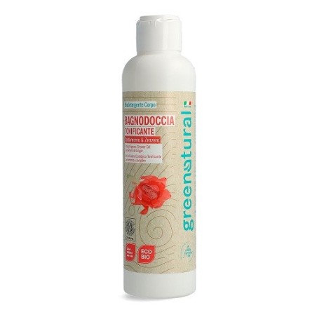 Douche tonifiante à la cardamome et au gingembre Greenatural Bain Moussant Bio   Disponible sur Yumibio.com