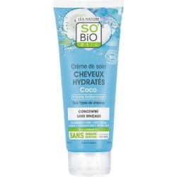 SO’BiO étic  Balsamo Leave-in Nutriente e Protettivo con Cocco e Acido Ialuronico  Balsamo Capelli Sottili