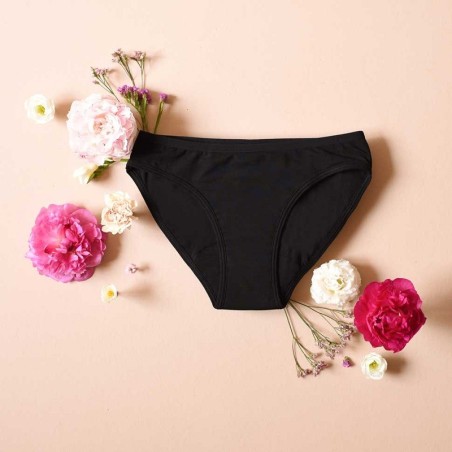 Culotte Menstruelle Noire-Taille L-Bertne