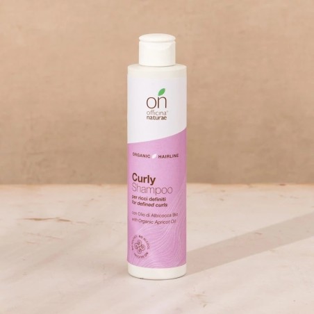 Officina Naturae  Curly Shampoo con Olio di Nocciolo d'Albicocca  Shampoo bio capelli ricci e mossi