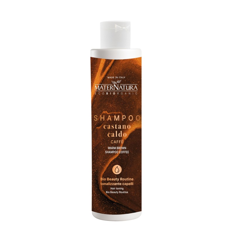 Shampooing Tonifiant-Café Chaud à la Châtaigne Maternatura Cheveux Réfléchissants   Disponible sur Yumibio.com