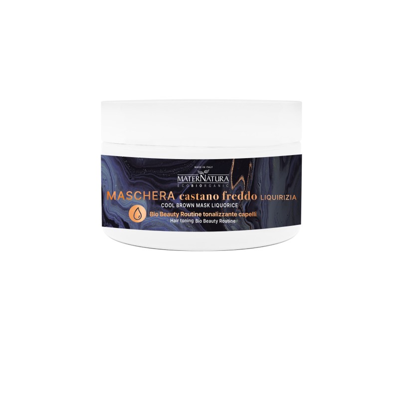 Masque Tonifiant pour les Cheveux-Réglisse de Châtaigne Froide Maternatura Cheveux Réfléchissants   Disponible sur Yumibio.com