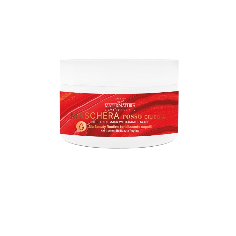 Maternatura  Maschera Tonalizzante per Capelli - Rosso Ciliegia  Riflessanti Capelli