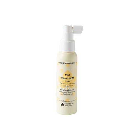 Brume Faciale Énergisante au Citron et à l'Acide Hyaluronique Biofficina Toscana Tonique   Disponible sur Yumibio.com