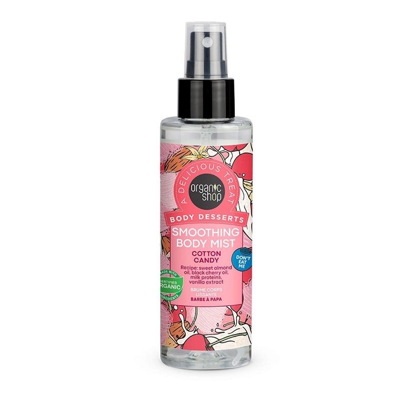 Organic Shop  Mist Corpo Cotton Candy con Olio di Mandorle Dolci  Profumi