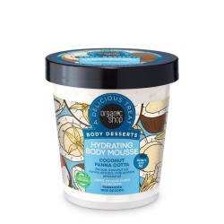 Moisturizing Body Mousse with Panna Cotta and Coconut - Organic Shop / Y