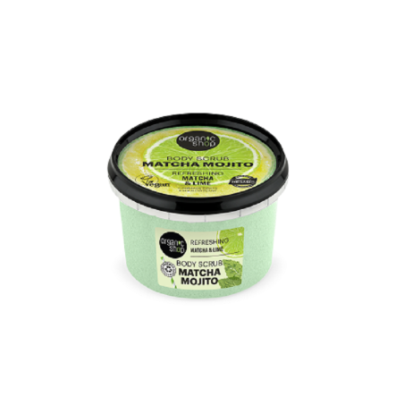 Refreshing Body Scrub with Matcha and Mo Mo Organic Shop Body Scrub  Available on Yumibio.com