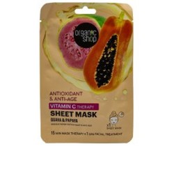 Antioxidant Face Mask in Vitamin C Fabric Organic Shop Mask  Available on Yumibio.com