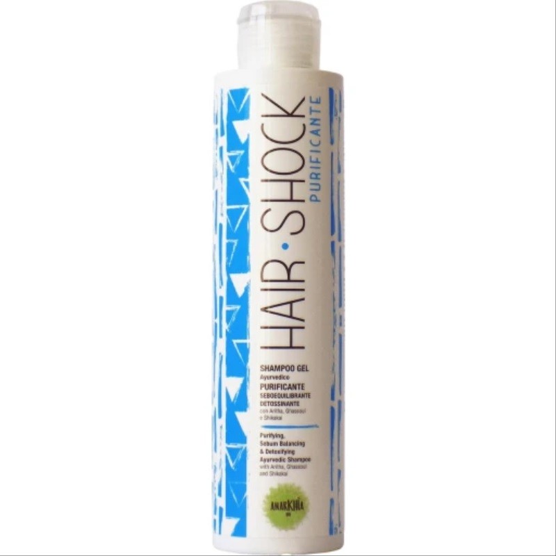 Anarkhia Bio  Hair Shock Acqua - Gel Detergente Seboequilibrante  Shampoo bio capelli grassi