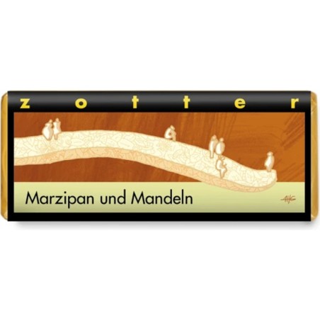 Zotter  Cioccolato al Latte con Marzapane e Mandorle  Cioccolato