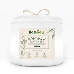 Bambaw  Lenzuolo di Sopra in Seta di Bambù - Bianco  Accessori