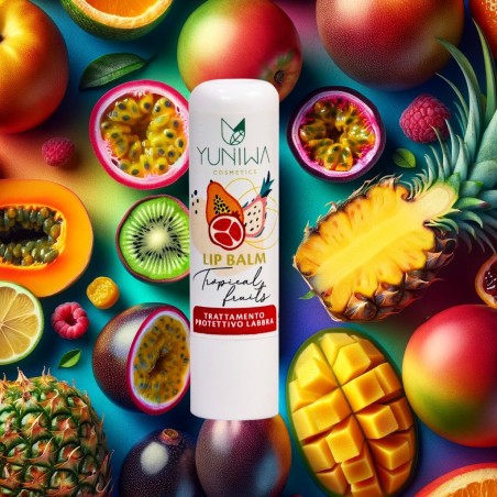 Yuniwa Cosmetics  Balsamo Labbra Protettivo - Tropical Fruits  Lipbalm Yuniwa Cosmetics