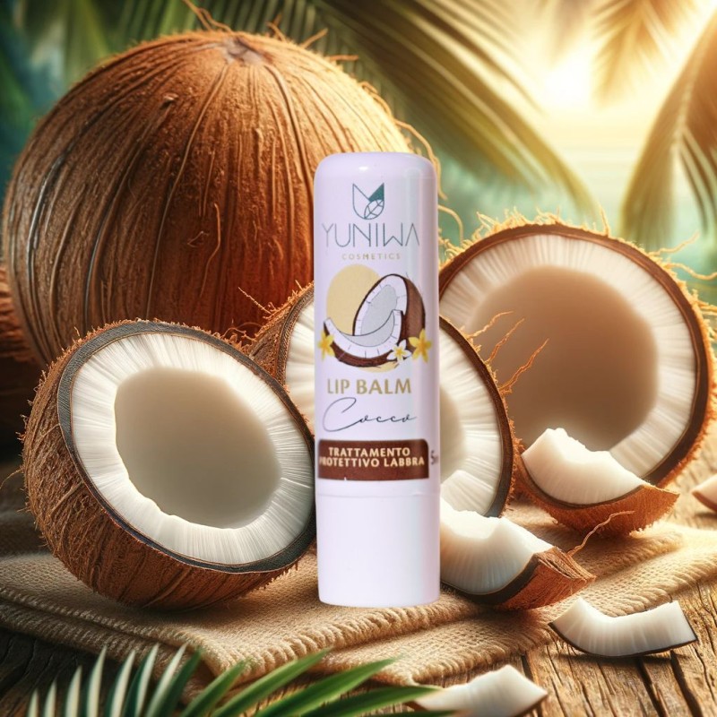 Yuniwa Cosmetics  Balsamo Labbra Protettivo - Cocco  Lipbalm Yuniwa Cosmetics