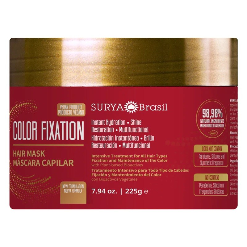 Surya Brasil  Maschera Ristrutturante per Capelli Colorati  Protezione colore