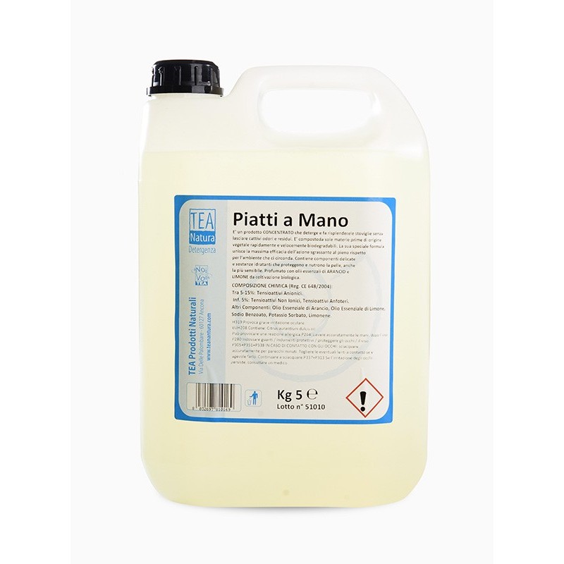 Tea Natura  Detergente Piatti a Mano - 5 LT  Piatti e Stoviglie