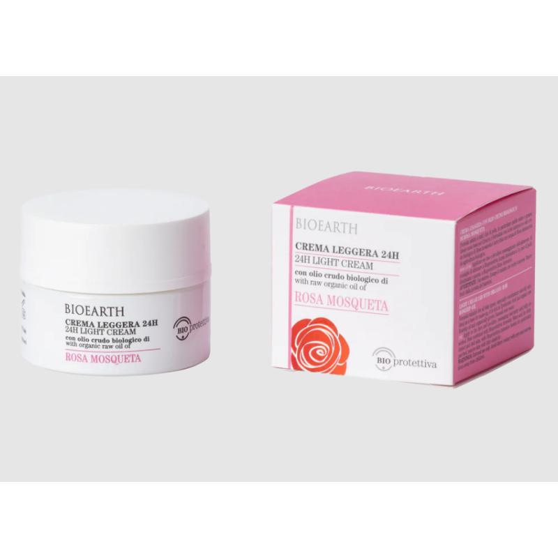 Bioearth  Crema Viso Leggera alla Rosa Mosqueta  Crema viso