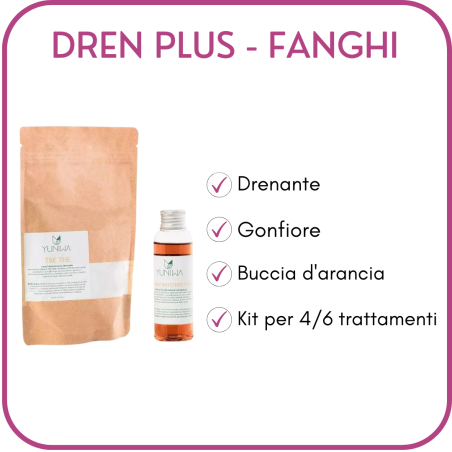 Yuniwa Cosmetics  Fanghi Professionali - Dren PLUS  Anticellulite Bio