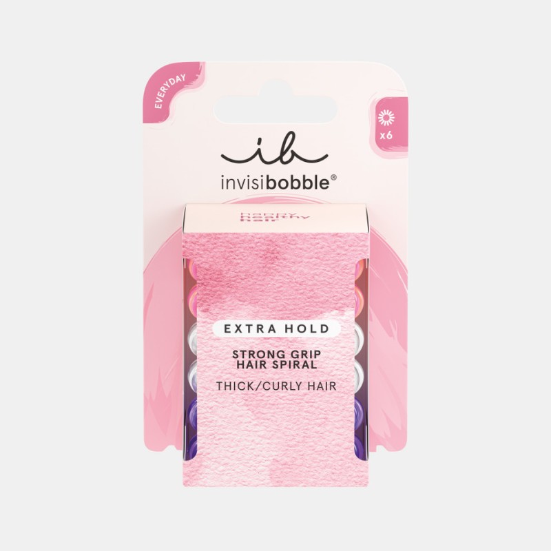 Invisibobble  Elastici per Capelli- Extra Hold 6 pezzi  Spazzole e Phon