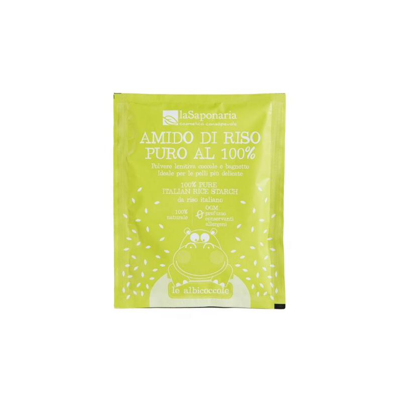 La Saponaria  Amido di Riso Lenitivo e Delicato  Bagnetto neonati