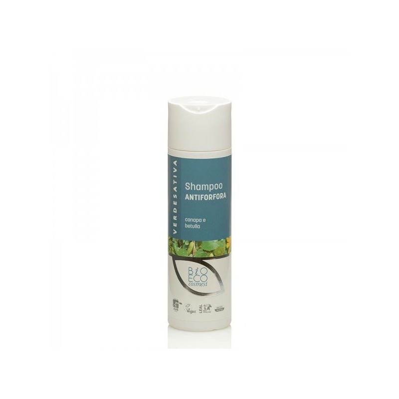 Verdesativa  Shampoo Antiforfora e Purificante con Canapa e Betulla  Shampoo antiforfora
