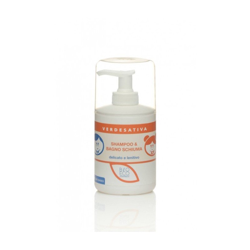 Verdesativa  Shampoo e Bagnoschiuma Delicato e Dermocompatibile per Bambini  Bagnetto neonati