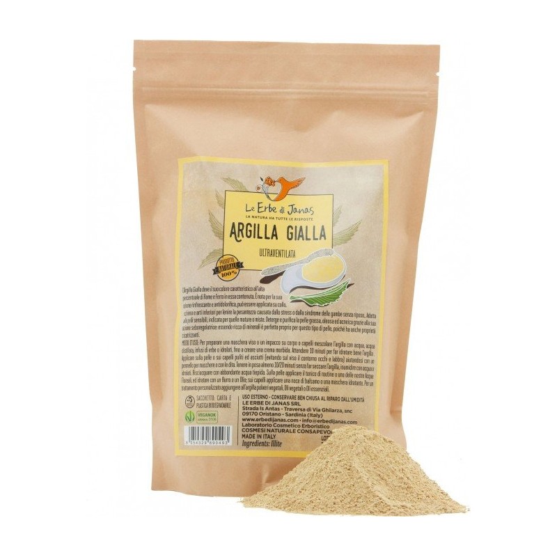 Le Erbe di Janas  Argilla Gialla 1 Kg  Argille