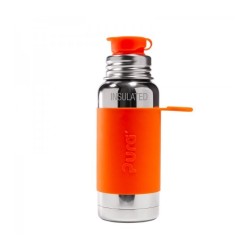 Bottle, Thermal stainless steel 425 ml with Sports Cap - Orange