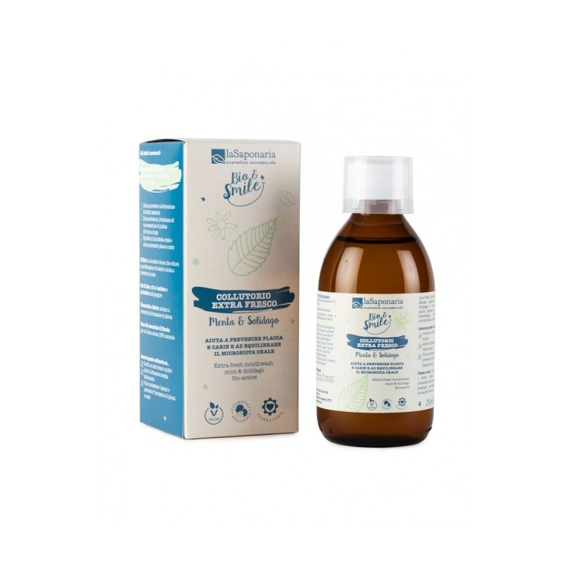 La Saponaria  Collutorio Extra Fresco con Menta e Solidago  Collutori