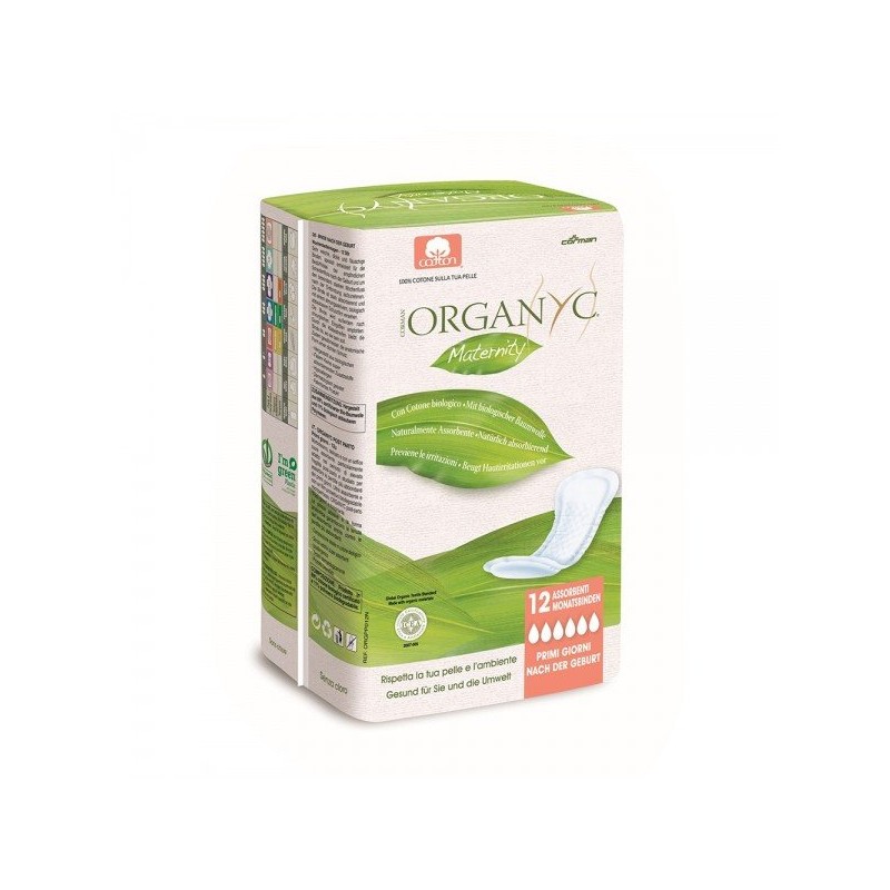 Organyc  Assorbenti Post Parto Primi Giorni - Ripiegati  Assorbenti