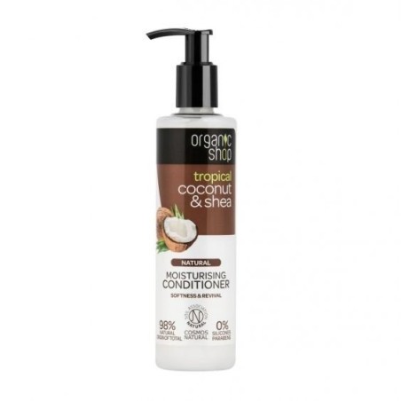 Organic Shop  Balsamo Idratante con Cocco e Karitè  Balsamo Capelli Secchi e Trattati