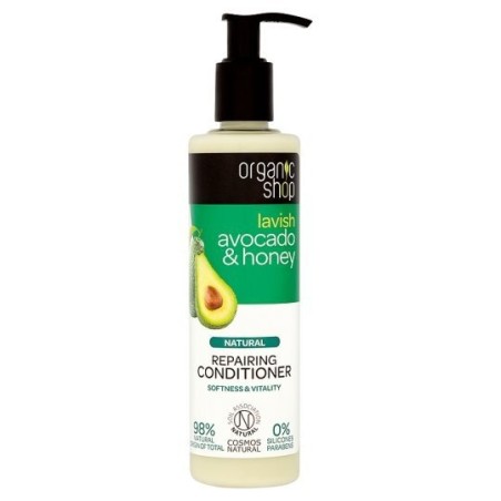 Organic Shop  Balsamo Ristrutturante con Avocado e Miele  Balsamo Capelli Sottili