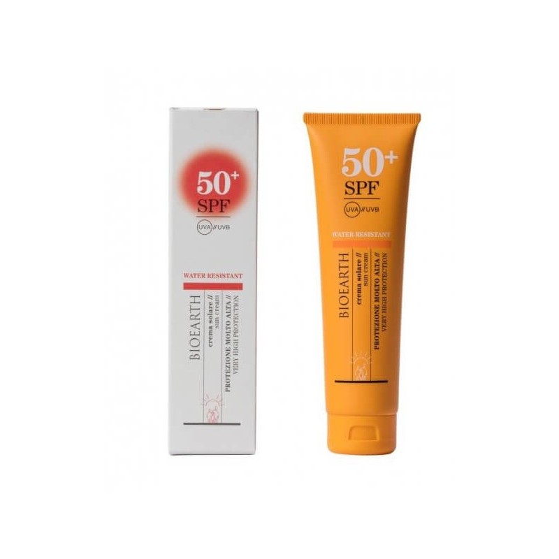 Bioearth  Crema Solare SPF 50+ Water Resistant  Protezione Solare bio