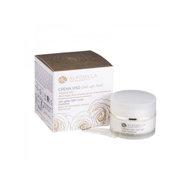 Alkemilla  Crema Viso Anti-Age ed Antiossidante Notte  Crema viso